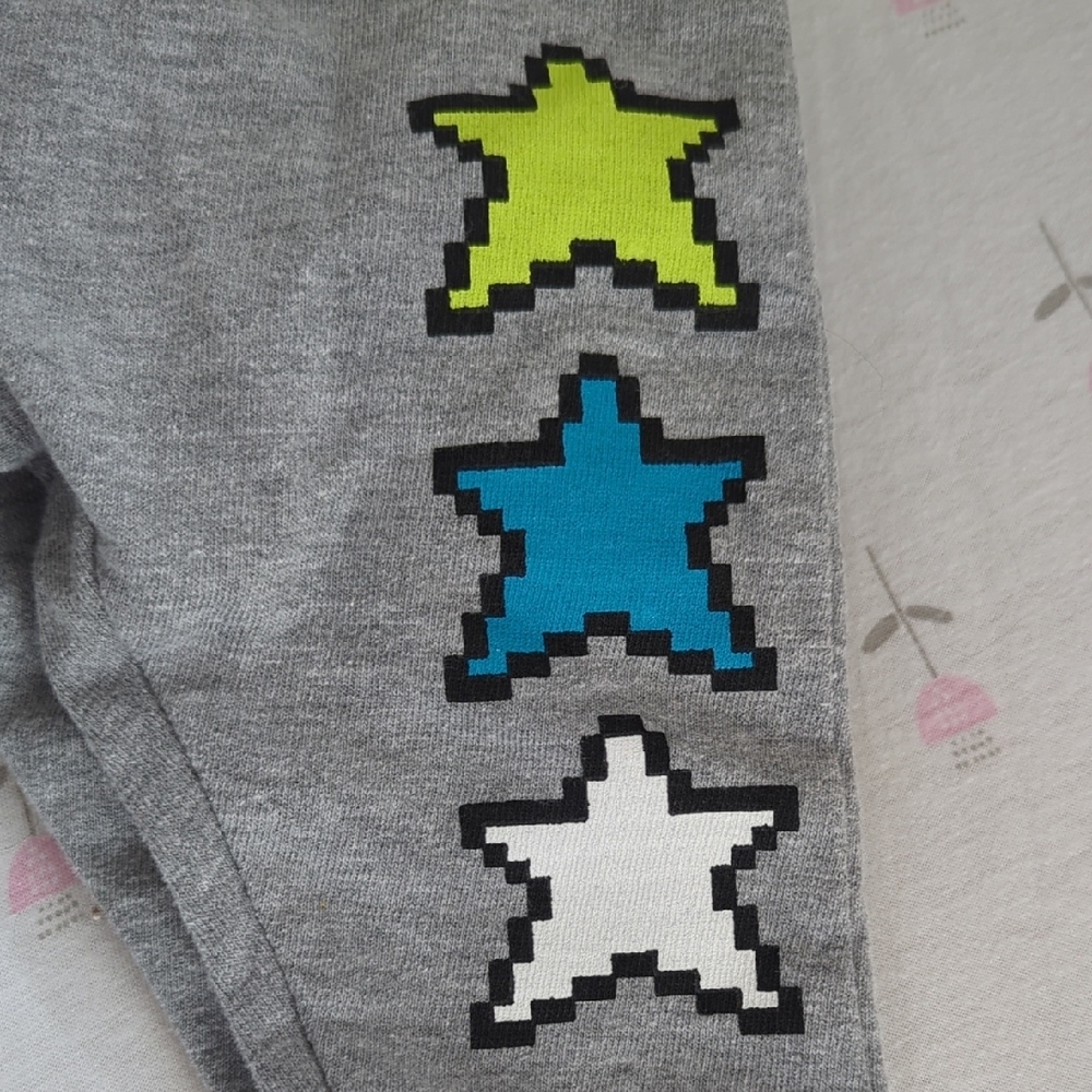 Gray Kids Bottoms with Star Accents